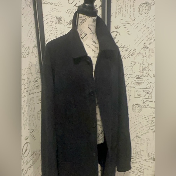Men’s Pronto Uomo Classic Black Trench Coat - Picture 1 of 4